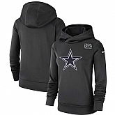 Women Dallas Cowboys Anthracite Nike Crucial Catch Performance Hoodie